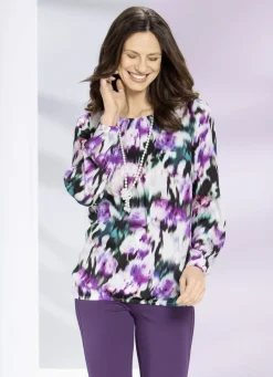 Tunika mit dekorativer Fältelung