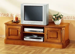 TV-Longboard mit goldfarbenen Metallgriffen