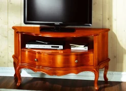 TV-Longboard mit Schnitzereiverzierungen