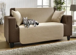 Unempfindliche Sessel-,Couch- und Armlehnenschoner aus Chenille
