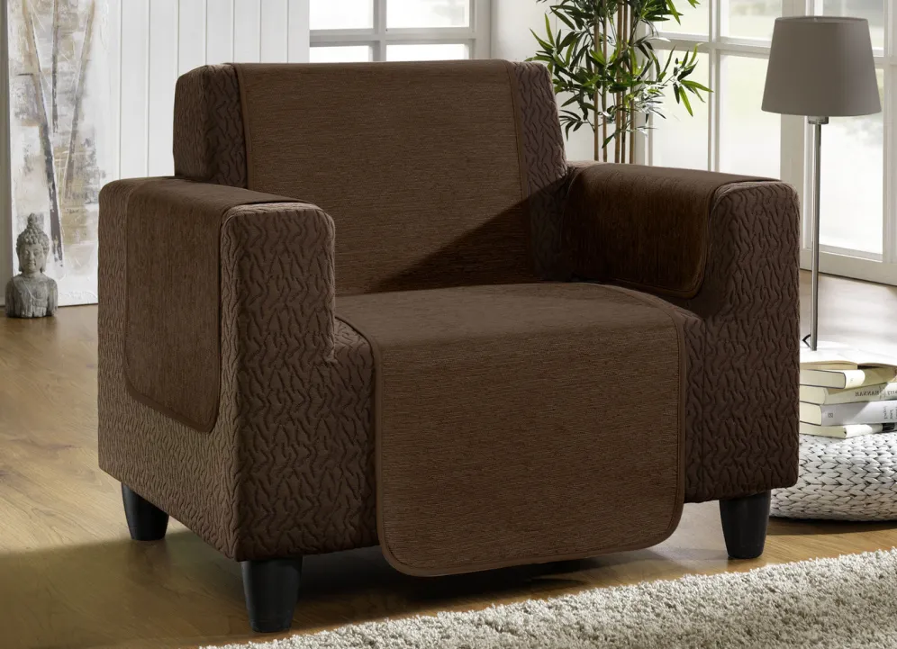 Unempfindliche Sessel-,Couch- und Armlehnenschoner aus Chenille