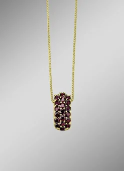 Vergoldeter Anhänger mit Granat