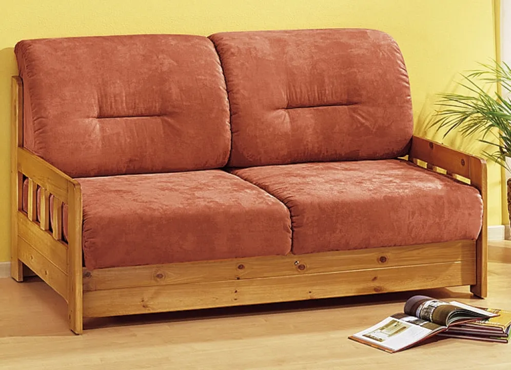 Verwandlungssofa aus massiver Kiefer