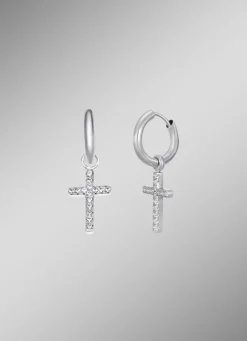 Vielseitige Klappcreolen mit synth. Zirkonia