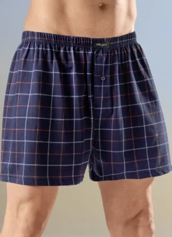 Viererpack Boxershorts mit knöpfbarem Eingriff