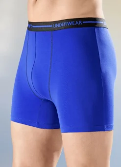 Viererpack Pants, uni mit Elastikbund