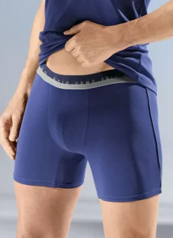 Viererpack Pants, uni, mit Elastikbund