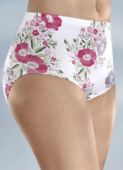 Viererpack Slip mit hüschem Blumendessin