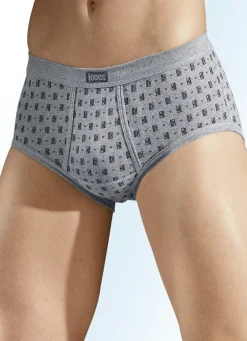 Viererpack Slips aus Feinripp, bunt dessiniert