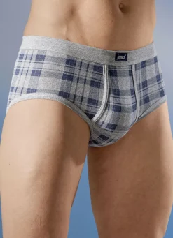 Viererpack Slips aus Feinripp, mit Eingriff