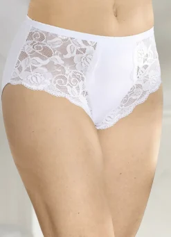 Viererpack Slips mit elastischer Spitze