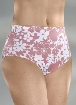 Viererpack Slips mit Floraldessin