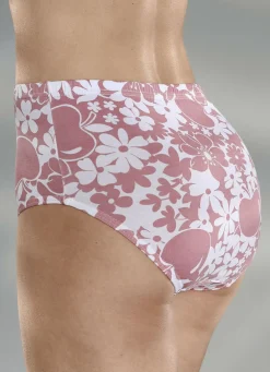 Viererpack Slips mit Floraldessin