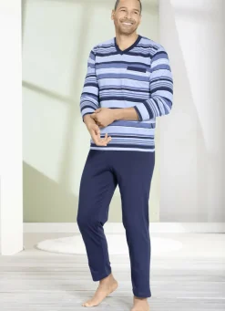 Vorteilspack: Schlafanzug und Shorty im Set, mit V-Ausschnitt