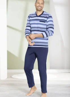 Vorteilspack: Schlafanzug und Shorty im Set, mit V-Ausschnitt