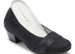 Waldläufer, bequeme Damen-Pumps, Weite K, mit herausnehmbarem Fußbett