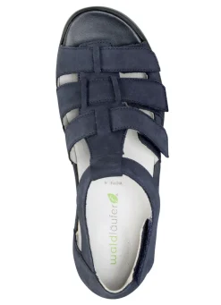 Waldläufer, bequeme Damen-Sandalen, Weite H, mit herausnehmbarem Fußbett