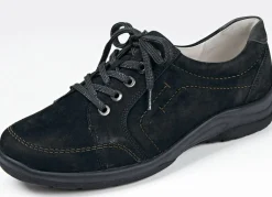Waldläufer, bequeme Damen-Schnürschuhe, Weite H, mit herausnehmbarem Fußbett