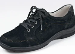 Waldläufer, bequeme Damen-Schnürschuhe, Weite H, mit herausnehmbarem Fußbett