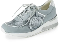 Waldläufer, bequeme Damen-Schnürschuhe, Weite H, mit herausnehmbarem Fußbett