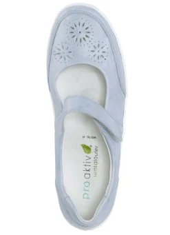 Waldläufer, bequeme Damen-Slipper, Weite H, mit herausnehmbarem Fußbett