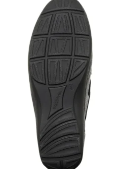 Waldläufer, bequeme Damen-Slipper, Weite H, mit herausnehmbarem Fußbett