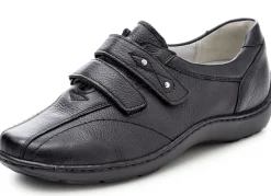 Waldläufer, bequeme Damen-Slipper, Weite H, mit herausnehmbarem Fußbett