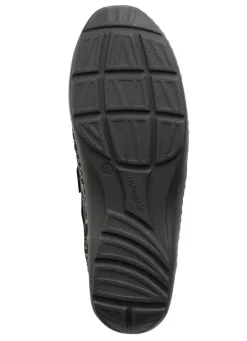 Waldläufer, bequeme Damen-Slipper, Weite H, mit herausnehmbarem Fußbett