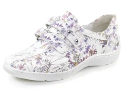 Waldläufer, bequeme Damen-Slipper, Weite H, mit herausnehmbarem Fußbett