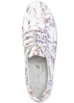 Waldläufer, bequeme Damen-Slipper, Weite H, mit herausnehmbarem Fußbett