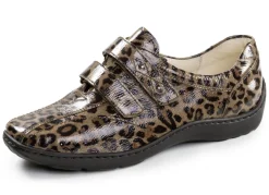 Waldläufer, bequeme Damen-Slipper, Weite H, mit herausnehmbarem Fußbett