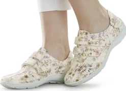 Waldläufer, bequeme Damen-Slipper, Weite H, mit herausnehmbarem Fußbett