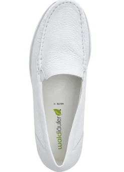 Waldläufer, bequeme Damen-Slipper, Weite H, mit herausnehmbarem Fußbett