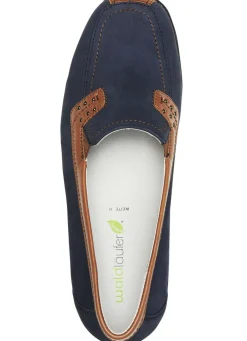 Waldläufer, bequeme Damen-Slipper, Weite H, mit herausnehmbarem Fußbett