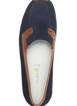 Waldläufer, bequeme Damen-Slipper, Weite H, mit herausnehmbarem Fußbett