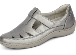 Waldläufer, bequeme Damen-Slipper, Weite H, mit herausnehmbarem Fußbett