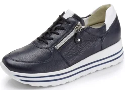 Waldläufer, bequeme Damen-Sneaker, Weite H, mit herausnehmbarem Fußbett