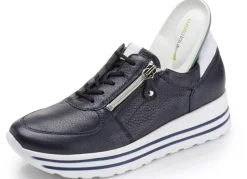 Waldläufer, bequeme Damen-Sneaker, Weite H, mit herausnehmbarem Fußbett