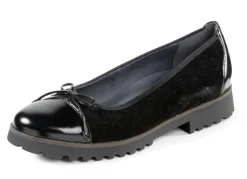 Waldläufer, elegante Damen-Ballerinas, Weite H, mit herausnehmbarem Fußbett