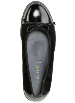 Waldläufer, elegante Damen-Ballerinas, Weite H, mit herausnehmbarem Fußbett