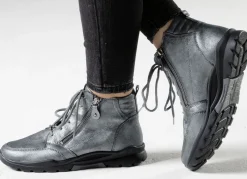 Waldläufer, gefütterte Damen-Stiefeletten, Winterschuhe, Weite H, mit herausnehmbarem Fußbett