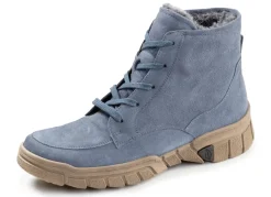 Waldläufer, gefütterte Damen-Stiefeletten, Winterschuhe, Weite H, mit herausnehmbarem Fußbett