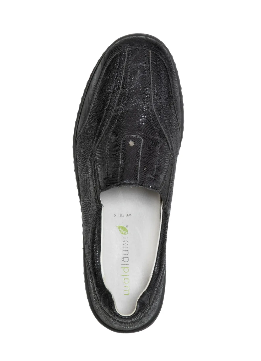 Waldläufer, komfortable Damen-Slipper, Weite K, mit herausnehmbarem Fußbett