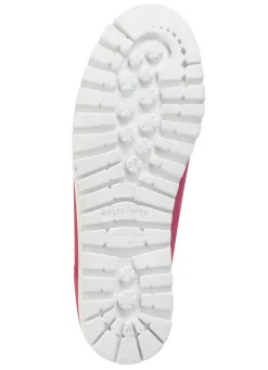 Waldläufer Mokassin-Slipper mit bunten Glitzersteinchen besetzt