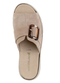 Waldläufer Pantolette mit Zier-Schließe