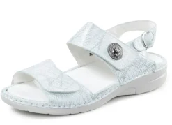 Waldläufer Sandale mit Metallschmuck mit Glitzersteinchen