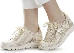 Waldläufer Schnürschuh aus interessantem Materialmix