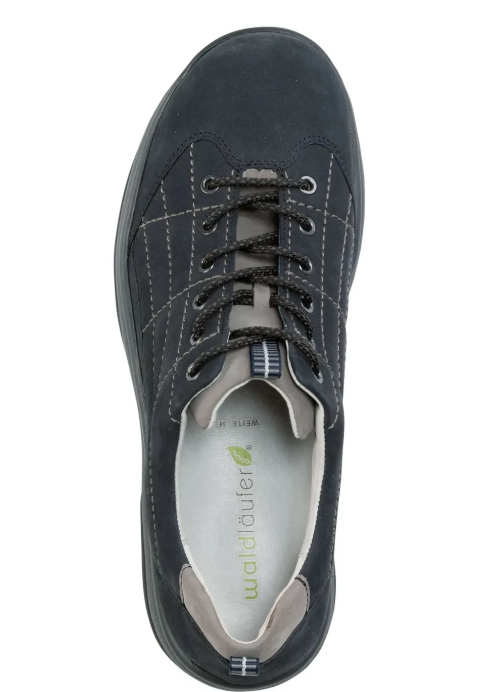 Waldläufer Schnürschuh aus Rind-Nubukleder