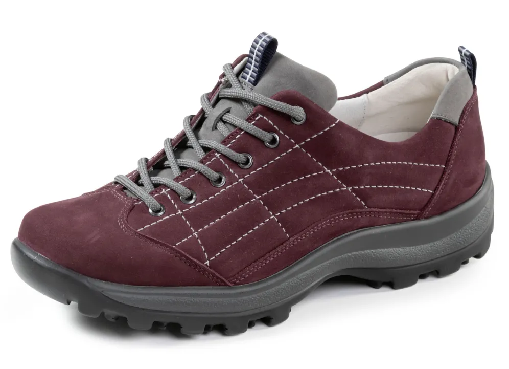 Waldläufer Schnürschuh aus Rind-Nubukleder