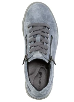 Waldläufer Schnürschuh aus weichem Veloursleder